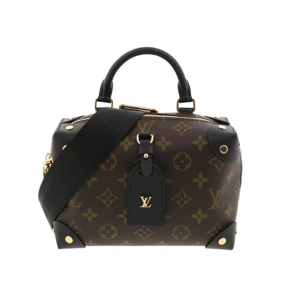 LOUIS VUITTON Malle Souple Bag Handbag MONOGRAM Black